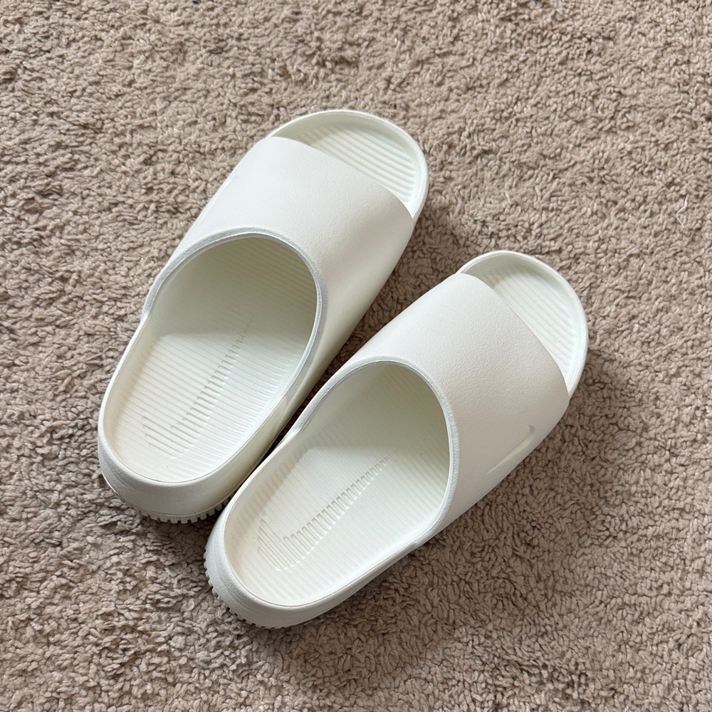 Nike White Slides
